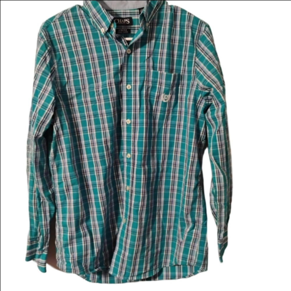 Chaps Men's Blue Plaid Shirt
